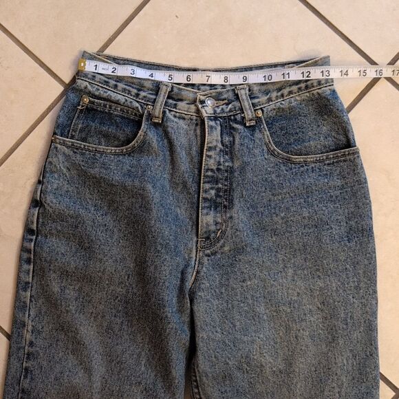 Lawman Western Style Jeans High Rise Taper Leg Medium Stone Wash Blue Size 9 - Picture 7 of 9